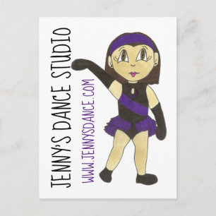 Jazz Dancer Gepersonaliseerd Dance Studio School T Briefkaart