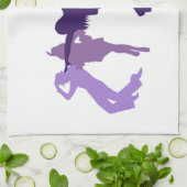 Jazz Dancers Illustratie Theedoek (Gevouwen)