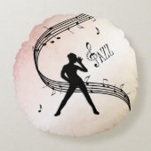 Jazz Dans Rond Kussen (Voorkant)