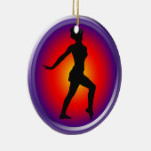 Jazz danser in pose keramisch ornament (Rechts)