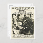 Jazz, Danstoernooi, Duitse Vintage Briefkaart (Voorkant / Achterkant)