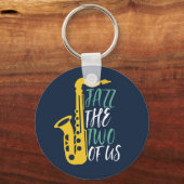 Jazz de twee grappige muziekoppen van ons sleutelhanger (Voorkant)