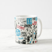 jazz doedle mix koffiemok (Voorkant rechts)