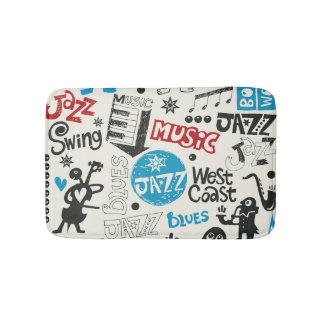 Jazz Doodle: Eclectische muziek mix Badmat