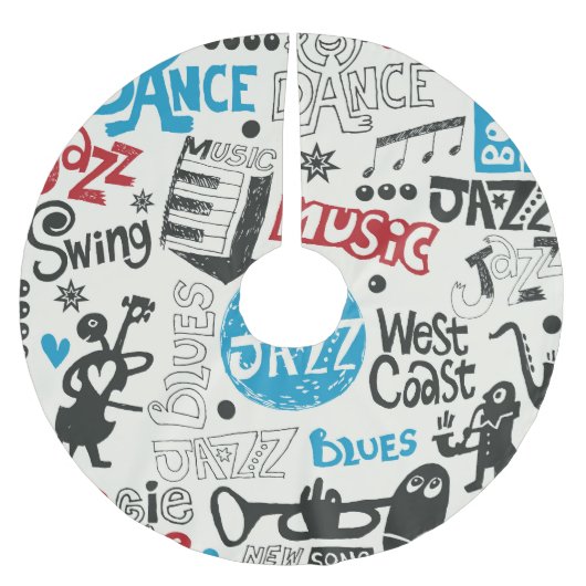 Jazz Doodle: Eclectische muziek mix Kerstboom Rok (Voorkant)