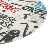 Jazz Doodle: Eclectische muziek mix Snijplank (Hoek)