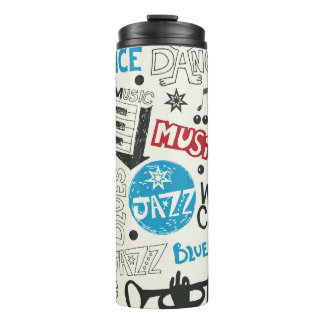 Jazz Doodle: Eclectische muziek mix Thermosbeker