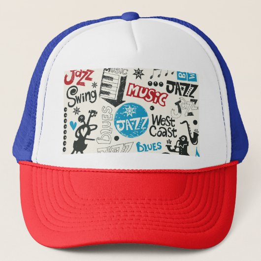 Jazz Doodle: Eclectische muziek mix Trucker Pet (Voorkant)