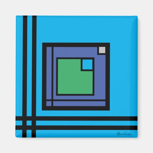 "Jazz" door Bruce Tunis Magneet (Voorkant)