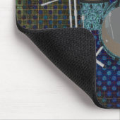 Jazz Drum Kit - Aangepaste Groene Drums - Mousepad Muismat (Hoek)