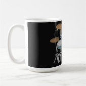 Jazz Drum Kit: Aangepaste groene drums set: Koffie Koffiemok (Links)