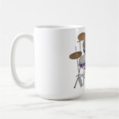 Jazz Drum Kit: Aangepaste Violet Drums set: Koffie Koffiemok (Links)