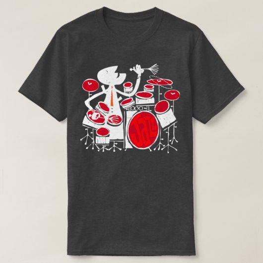 Jazz Drummer T-shirt (Design voorkant)