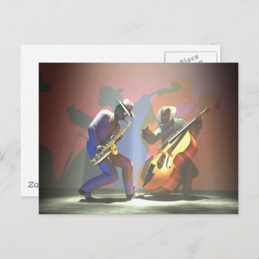 Jazz Duel Briefkaart (Voorkant / Achterkant)