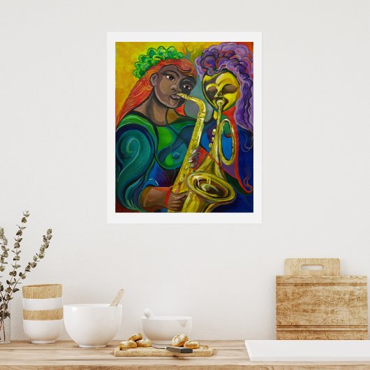 Jazz Duo Poster (Keuken)