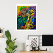 Jazz Duo Poster (Thuiskantoor)