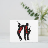 Jazz en Blues Briefkaart (Staand voorkant)