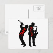 Jazz en Blues Briefkaart (Voorkant / Achterkant)