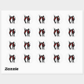 Jazz en Blues Ronde Sticker (Vel)