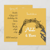 Jazz en Blues Threadparty Kaart (Voorkant / Achterkant)
