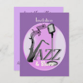 Jazz en Blues Threadparty Kaart (Voorkant / Achterkant)
