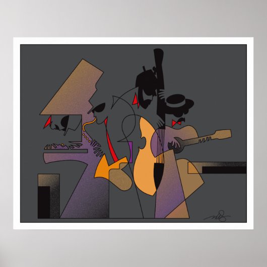 Jazz en Nightshades Poster (Voorkant)
