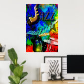 Jazz Explosion Poster (Thuiskantoor)
