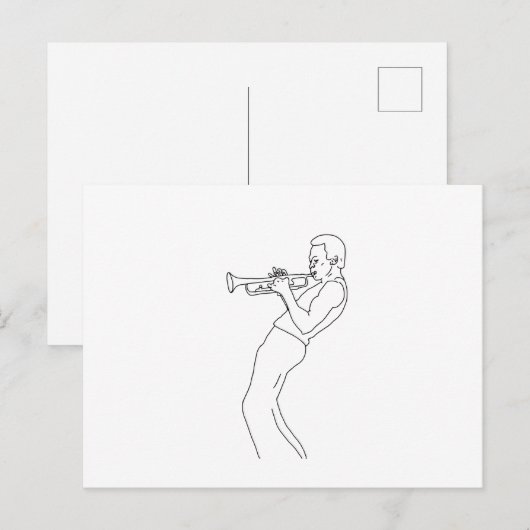 Jazz Feestdagenkaart (Voorkant / Achterkant)