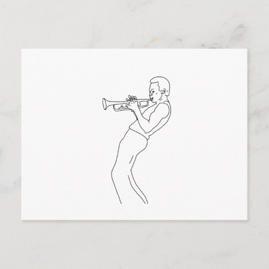 Jazz Feestdagenkaart (Voorkant)