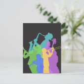 Jazz Feestdagenkaart (Staand voorkant)