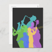 Jazz Feestdagenkaart (Voorkant / Achterkant)