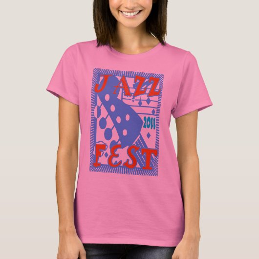 Jazz Fest 2011 Guitar T-shirt (Voorkant)