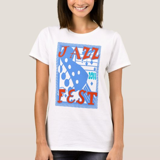 Jazz Fest 2011 Guitar T-shirt (Voorkant)