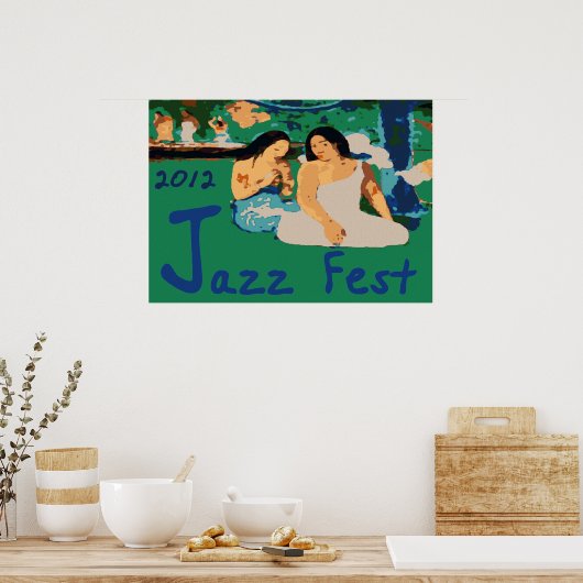 Jazz Fest 2012, Zitten bij de boom Poster (Keuken)