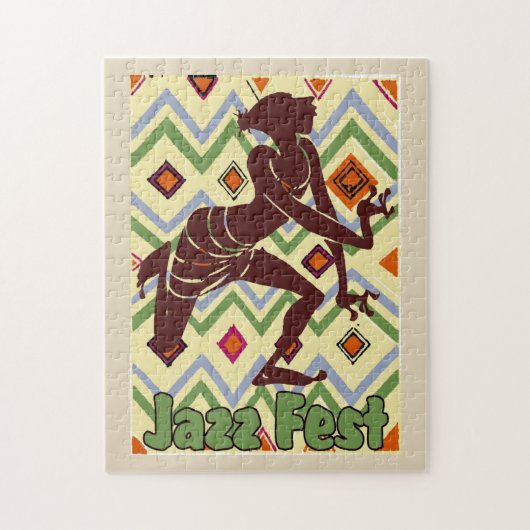 Jazz Fest Abstract Dancer Legpuzzel (Verticaal)