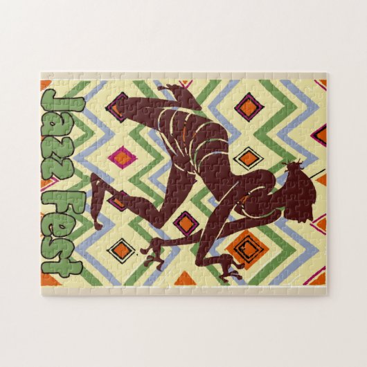 Jazz Fest Abstract Dancer Legpuzzel (Horizontaal)