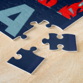 Jazz Fest Abstract Gator Musical Instraining Legpuzzel (Zijkant)