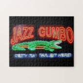 Jazz Fest Abstract Gator Musical Instraining Legpuzzel (Horizontaal)