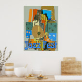 Jazz Fest, Abstract Guitar Poster (Keuken)