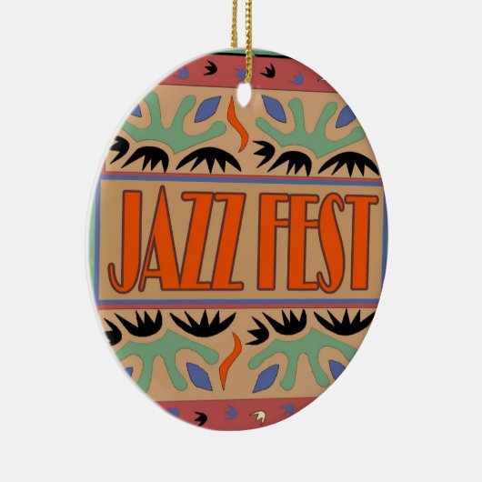 Jazz Fest Abstract Keramisch Ornament (Rechts)