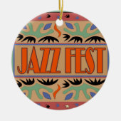 Jazz Fest Abstract Keramisch Ornament (Voorkant)