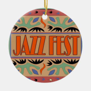 Jazz Fest Abstract Keramisch Ornament