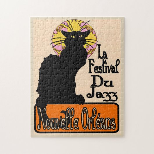 Jazz Fest Abstracte muziekinstrumenten Legpuzzel (Verticaal)