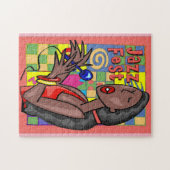 Jazz Fest Abstracte Singer Legpuzzel (Horizontaal)