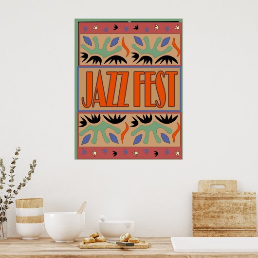 Jazz Fest After Matisse Poster (Keuken)