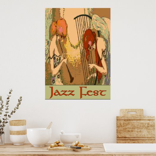 Jazz Fest Angels Poster (Keuken)