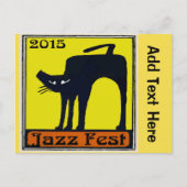 Jazz fest Black Cat 2015 Briefkaart (Voorkant)