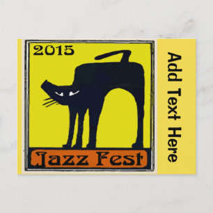 Jazz fest Black Cat 2015 Briefkaart