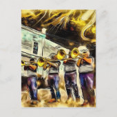 Jazz Fest Block Party Briefkaart (Voorkant)