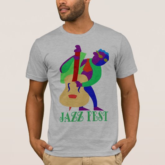 Jazz Fest Blues Man T-shirt (Voorkant)